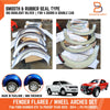 Ford Ranger Ute T6 PX 18G Silver Fender Flares (2012-2015)