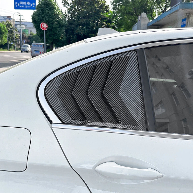 BMW 5 Series F10 Rear Window Side Louver Covers (2011-2017)