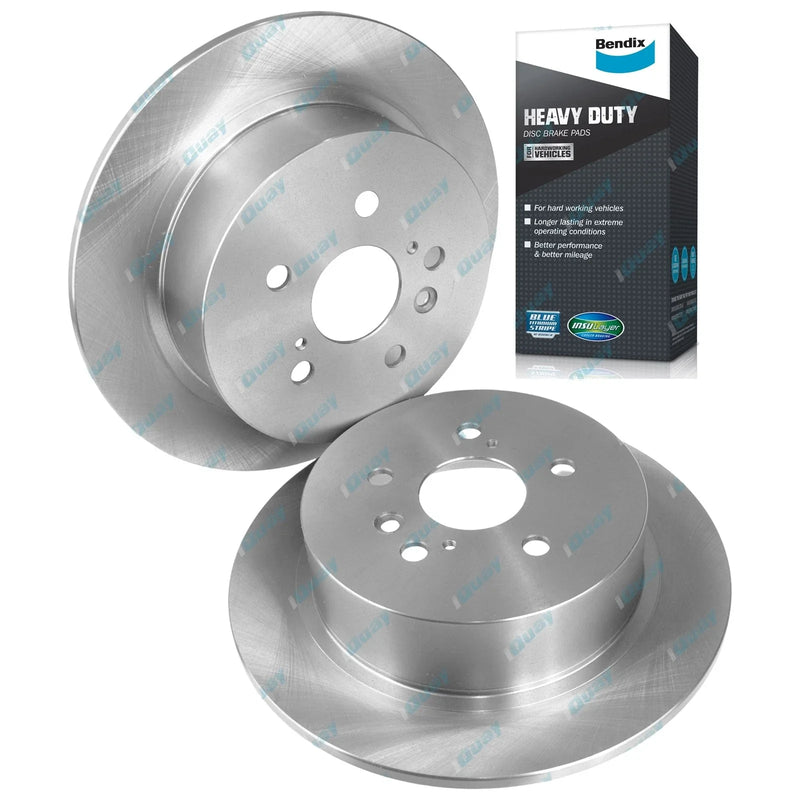 Toyota Kluger GSU40 GSU45 V6 3.5L Rear Disc Brake Rotors + HD Pads