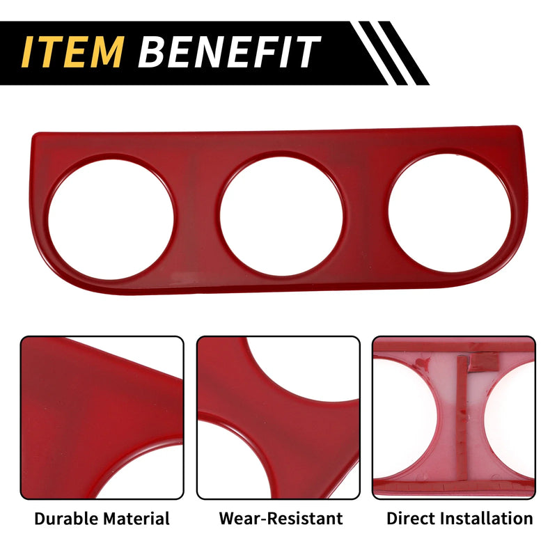 Jeep Wrangler JK (2011-2017) Red AC Switch Button Control Cover Trim