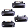 Exterior Outer Door Handle BlacK Set 4 Fits Honda Accord CB 4D Sedan 1990-93 D06