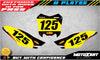 Honda CRF 125 (2013-2018) - Digger Style Custom Number Plate Decals