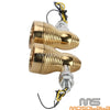 Harley Dyna FXDB 10mm Brass Turn Signal Lights (2006-2017)