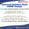 Vehicles Clamps / 24 Pcs / Universal CV Boot Clamps Small & Large