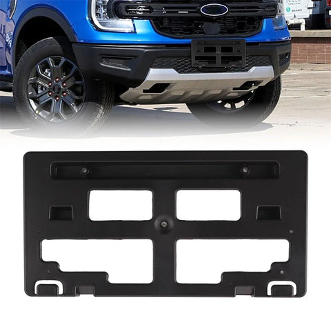 Ford Ranger Black Front License Plate Bracket Holder (2019-2022)
