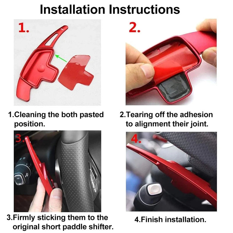 Mercedes-Benz A / B / C / E / G / S / V-Class Steering Wheel Shifter Paddle Extensions