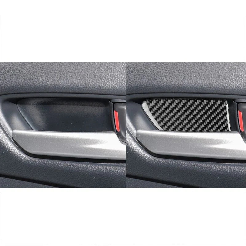 Toyota Corolla 2019-2024 Soft Carbon Fiber Interior Door Handle Panel Set