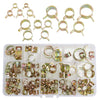 Fuel Water Line Tubes 115Pcs 6-22mm Spring Clip Hose Pipe Clamps