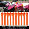 Motorcycle 10PCS Cargo Belt Loop Tie Down Strap