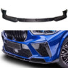 BMW X5M F95 2020-2023 Real Carbon Fiber Front Bumper Lower Lip Splitter