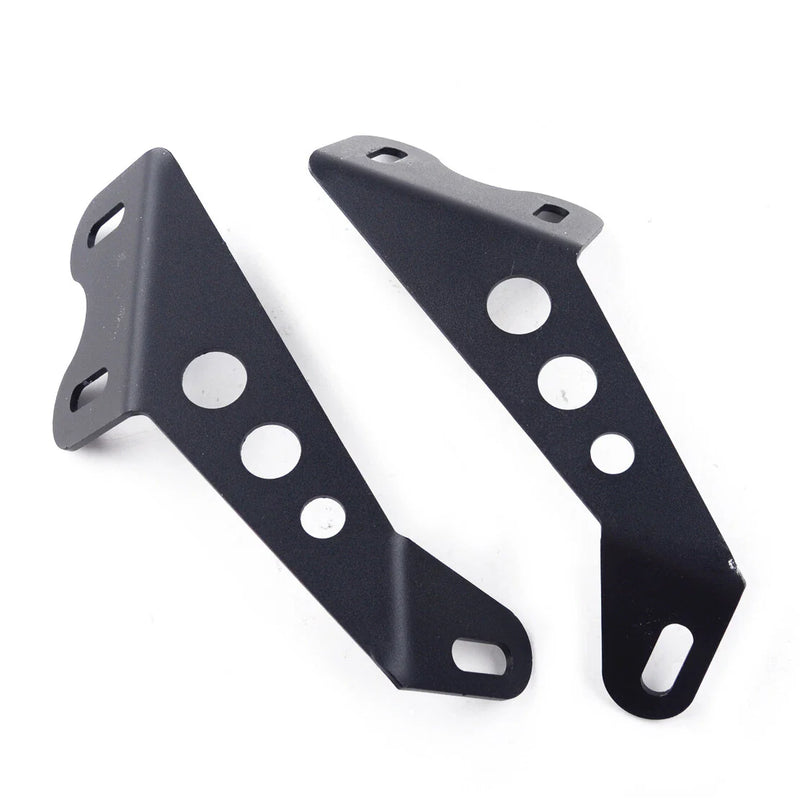 Jeep Wrangler 20''-22'' LED Work Light Bar Hood Mount Brackets (2007-2017)