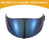 X-803 Resin Blue 1x Motorcycle Helmet Visor Shield 3-Snap
