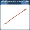 Luggage - Orange 10 x 25cm Adjustable Mini Rope Bungee Cords w/ Buckle