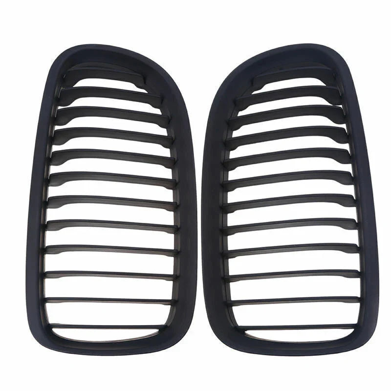 BMW E90 E91 3 Series Glossy Black Front Bumper Kidney Grille (2008-2011)