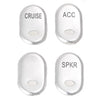 Harley Touring FLHT FLTR Stainless Steel Rocker Panel Switch Button Cover (2009-2023)