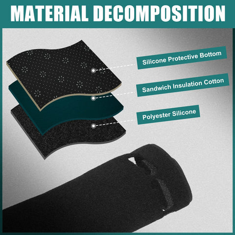 TOYOTA Hilux Black Dashboard Cover Mat Protector (2017-2023)