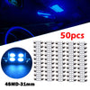 Car Interior - 50pcs () 31mm 4-SMD 5050 LED Light Bulbs