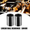 Car 4 x LM4UU 4mm IDx8mm ODx12mm Linear Ball Bearings Silver Tone