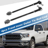 Dodge Ram 1500 4x Front Inner Outer Tie Rod End Link (2011-2015)