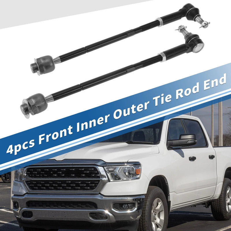 Dodge Ram 1500 4x Front Inner Outer Tie Rod End Link (2011-2015)
