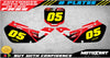 Honda CR 125 (1998-1999) - Digger Style Stickers Custom Number Plate Decals