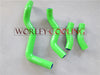 Kawasaki KLX250 Green Silicone Radiator Hose (1993-2010)