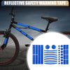 Bike Motorcycles 42pcs Reflective Safety Warning Tape Blue