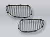 BMW 5-Series E60 / E61 Pair Chrome/Black Front Grille (2004–2009)