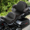 Harley Touring Black+Red Driver/Passenger Seat Backrest (2014-2023)