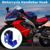 Motorcycle Helmet Hanger Aluminum Alloy Blue Handlebar Hook