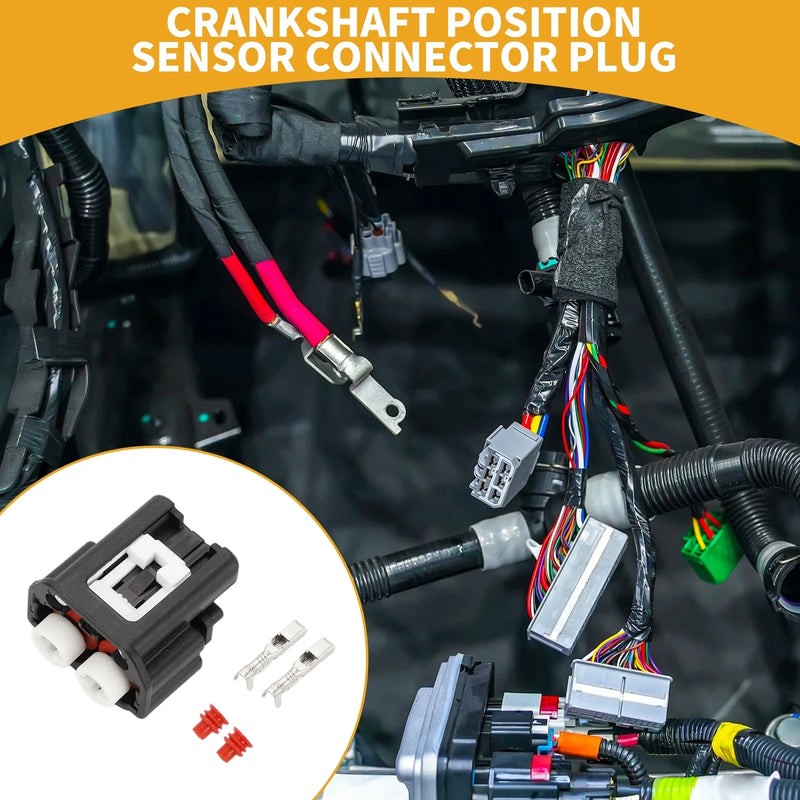 Toyota Camry Highlander 2Pin Crankshaft Position Sensor Connector 1 Set