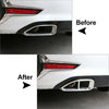 BMW 3 Series G20 G28 Silver Exhaust Muffler Tailpipe Cover Trim (2020)