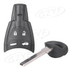 Saab 9-3 Sport Sedan Remote Key Fob Shell & Blade Kit (2003-2007)