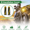 Motorcycle 7/8 22mm Grips Cover Aluminum Alloy Rubber Yellow
