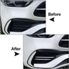 Mercedes C-Class 4pcs Front Bumper Splitter Fins Spoiler Canards (2015-2021)
