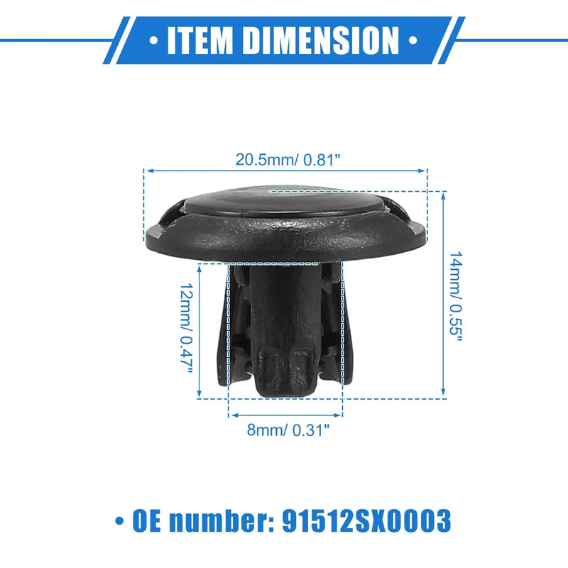 Honda Automotive Clips 30 Pcs Fender Liner Clips