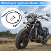 Motorcycle 110 cm Brake Clutch Oil Hose Nylon PU Stainless Steel Wire Braid