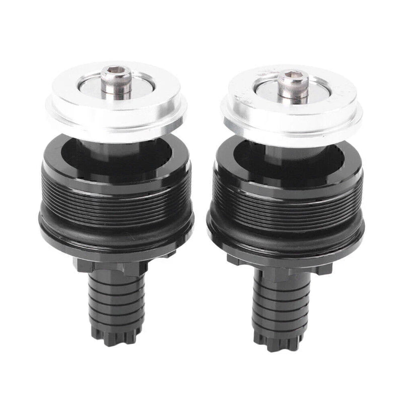 Yamaha YZF-R25 / R3 Fork Bolts BLACK CNC Preload Adjusters (2014-2023)