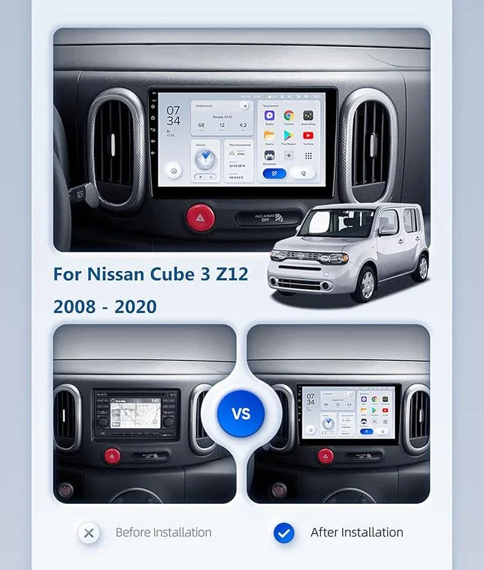Nissan Cube 9" Wireless CarPlay Android Auto Head Unit (2008-2019)