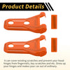 Jeep Wrangler JL JLU 2018-2024 - 1 Pair, Orange Engine Hood Hinge Cover