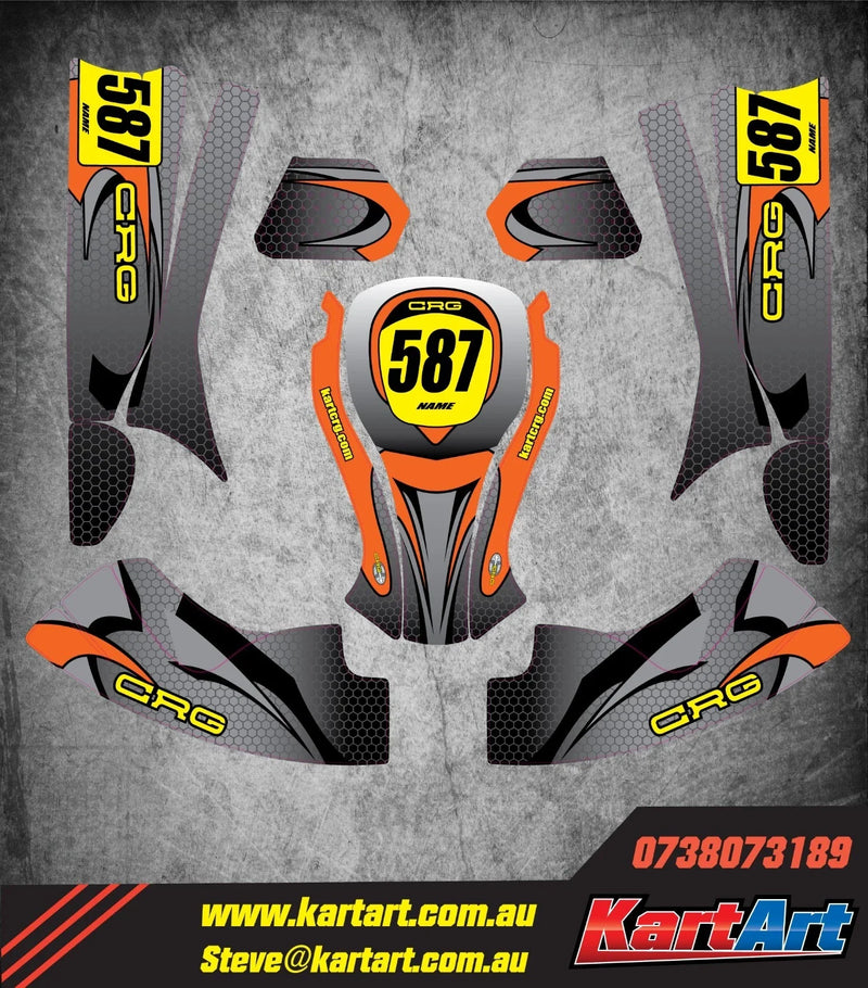 EasyKart Senior CREEP STYLE KART ART Sticker Kit