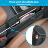 Car Seat Gap Storage Bag Organizer PU Leather with Charging Cable Hole