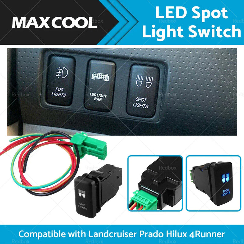 Land Cruiser Prado Hilux 4Runner Blue LED Spot Lights (2003-2023)