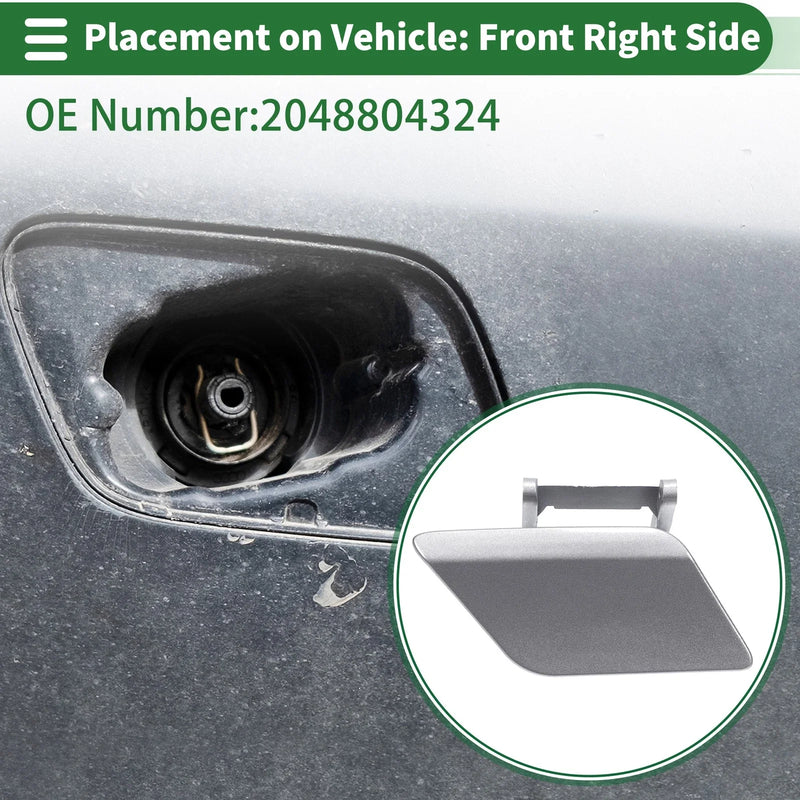 Mercedes-Benz Front Right Side Bumper Headlight Washer Nozzle Cover