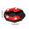 Honda Black Red Set Aluminum Alloy Kickstand Plate Pad