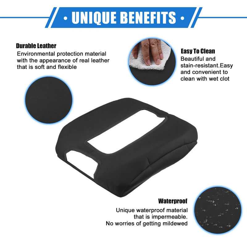 GMC Sierra (2014 - 2017) Black Armrest Protector Cover Pad Replacement