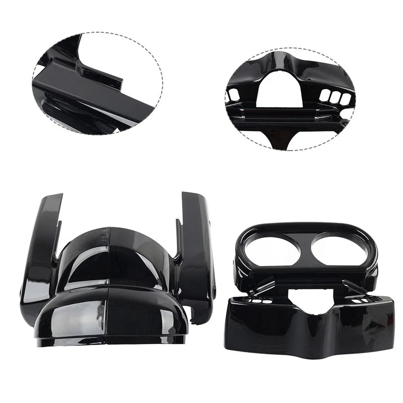 Harley Road Glide Instrument Housing Set Vivid Black (2015-2023)