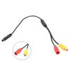 Car Backup Reverse-Camera 4-Pin Male to CVBS Female Connector Wire-Harness