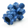 Motorcycle Dirt Bike Blue CNC M8 Clutch Brake Cable Adjuster Screw