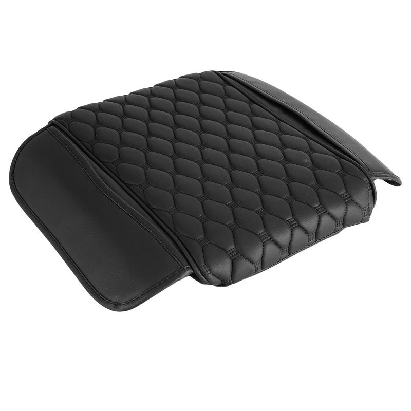 Car Center Console - Cushion Pad Protector PU Leather Armrest Box Cover